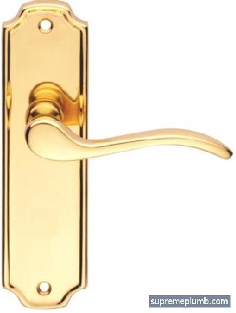 Barcelona Lever Latch Polished Brass